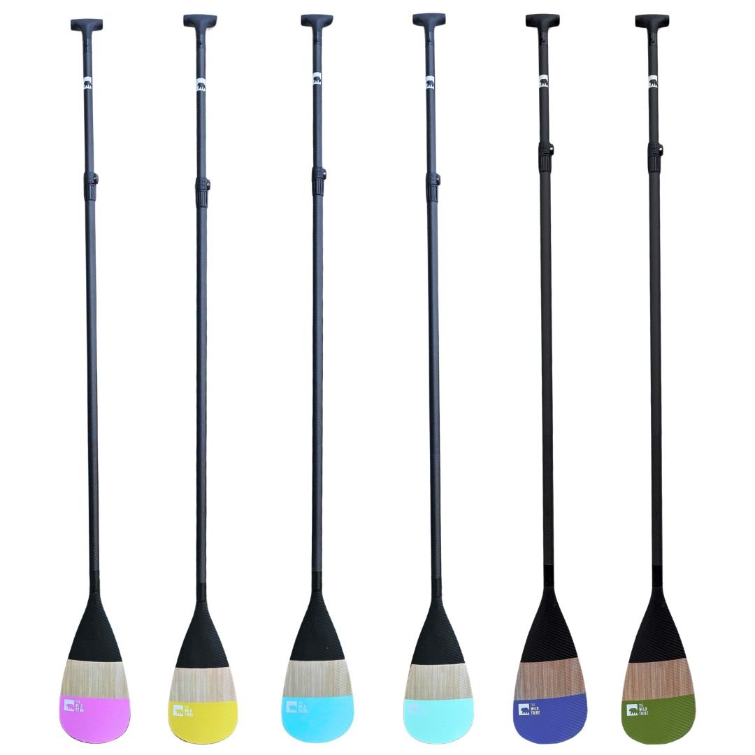 Adjustable Carbon Paddle: Lightweight Efficiency, 160 - 205cm Length - The Wild Tribe