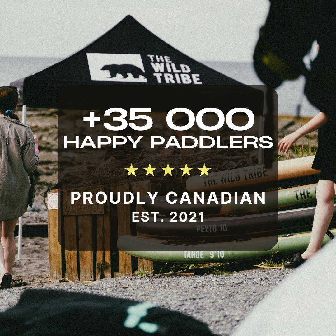 Athabasca 11' Green Inflatable Paddle board (Hybrid Carbon Paddle + Bag with Wheels) - The Wild Tribe