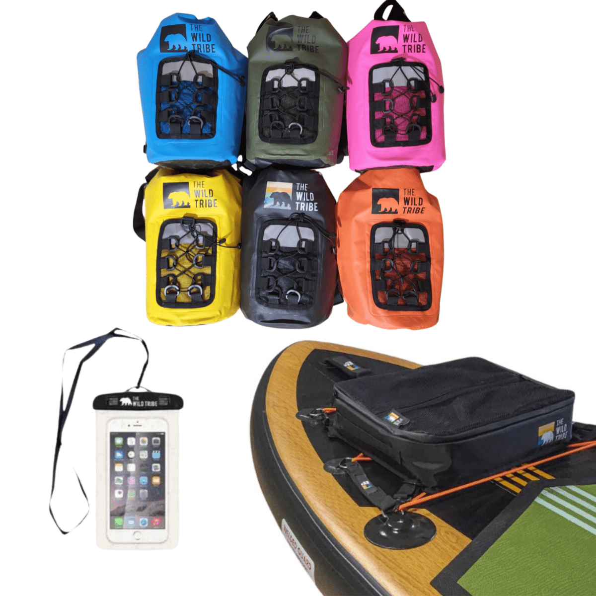 Marine Exploration Kit: Tofino waterproof bag, Waterproof Cellphone Case & SUP cooler - The Wild Tribe