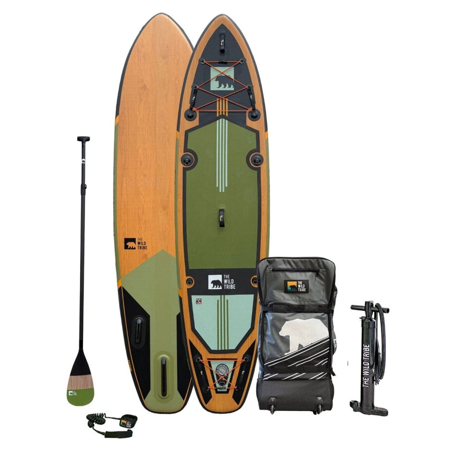 Planche de paddle gonflable Sequoia XL 11' verte - The Wild Tribe