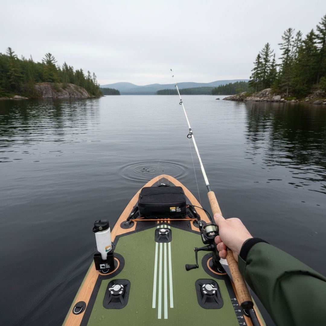 Sequoia XL Bass - Paddleboard de pêche gonflable entièrement équipé - The Wild Tribe