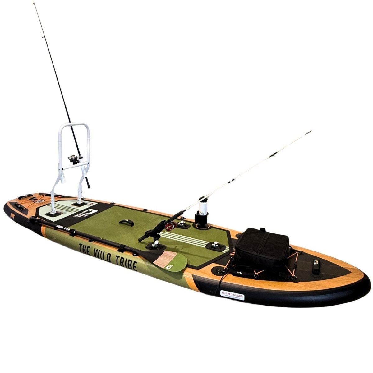 Sequoia XL Bass - Paddleboard gonflable de pêche entièrement équipé - The Wild Tribe