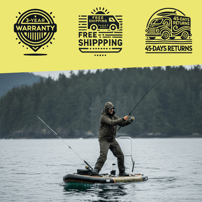 Sequoia XL Bass - Stand up paddle gonflable de pêche entièrement équipé - The Wild Tribe