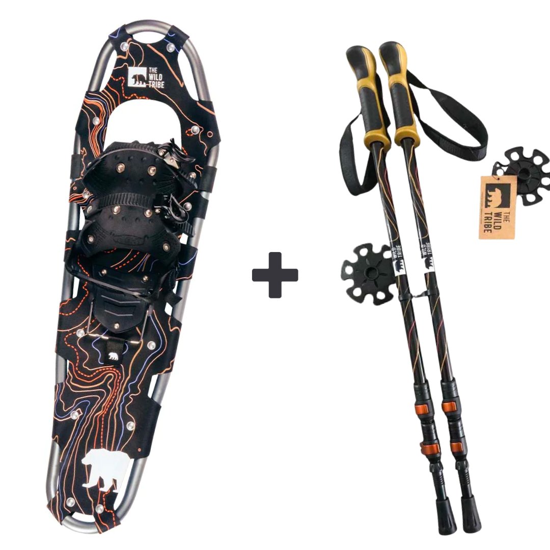 Kit d’exploration hivernale : raquettes Kootenay et bâtons de randonnée Ascent - The Wild Tribe